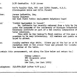 Announcements, 1970-09-23. ...