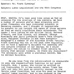 Minutes, 1967-03-15. Labor,...
