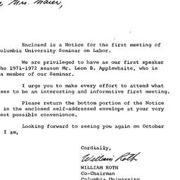 Announcements, 1971-10-26. ...