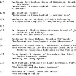 Schedules, Labor, seminar 4...