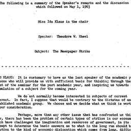 Minutes, 1963-05-01. Labor,...