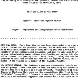 Minutes, 1963-02-06. Labor,...