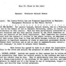 Minutes, 1963-03-06. Labor,...