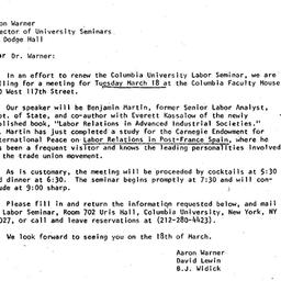 Announcements, 1980-03-11. ...