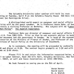 Announcements, 1980-04-11. ...