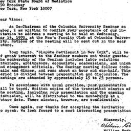 Announcements, 1970-04-13. ...