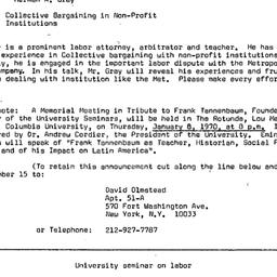 Announcements, 1969-12-17. ...