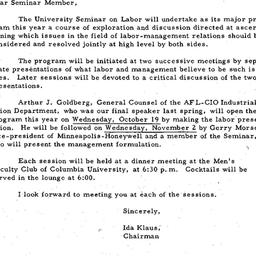 Announcements, 1960-10-05. ...