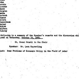 Minutes, 1964-10-14. Labor,...