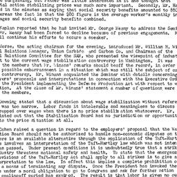 Minutes, 1951-03-15. Labor,...