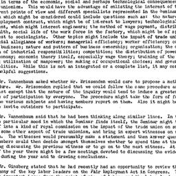 Minutes, 1951-05-31. Labor,...
