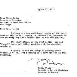 Correspondence, 1975-04-17....