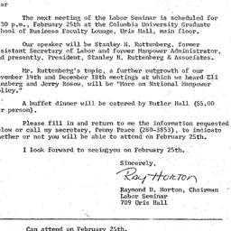 Announcements, 1975-01-24. ...