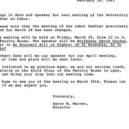Announcements, 1983-02-28. ...