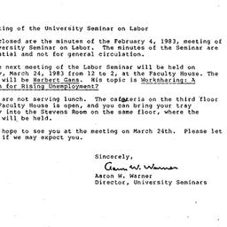 Announcements, 1983-02-25. ...
