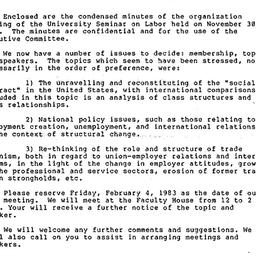 Minutes, 1982-12-21. Labor,...