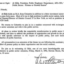 Announcements, 1992-02-28. ...