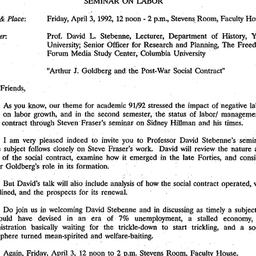 Announcements, 1992-03-17. ...