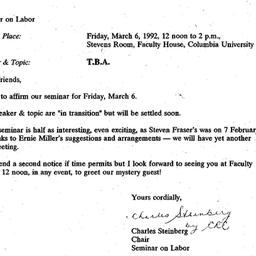 Announcements, 1992-02-21. ...