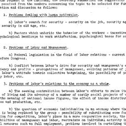 Minutes, 1949-03-31. Labor,...