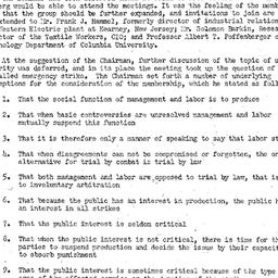 Minutes, 1949-02-10. Labor,...