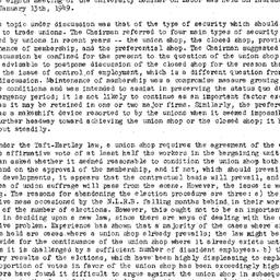 Minutes, 1949-01-13. Labor,...
