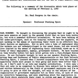 Minutes, 1960-02-03. Labor,...