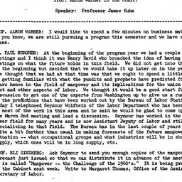 Minutes, 1960-02-17. Labor,...