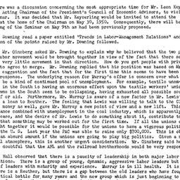Minutes, 1950-04-18. Labor,...
