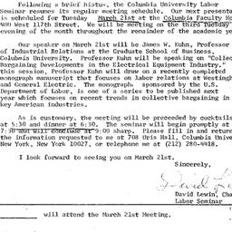 Announcements, 1978-03-02. ...