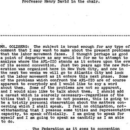 Minutes, 1957-11-20. Labor,...