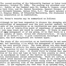 Minutes, 1954-10-27. Labor,...