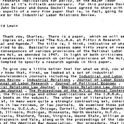Minutes, 1985-05-03. Labor,...