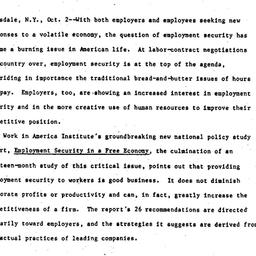 Handouts, 1984-11-02. Labor...
