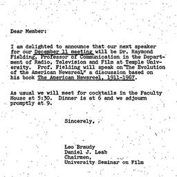 Announcements, 1975-11-25. ...