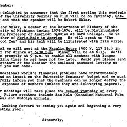 Announcements, 1975-09-08. ...