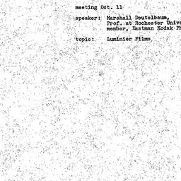 Announcements, 1976-10-11. ...