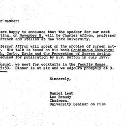 Announcements, 1976-10-27. ...