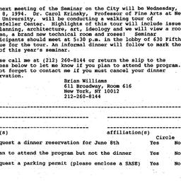 Announcements, 1994-06-08. ...