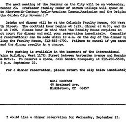 Announcements, 1981-09-23. ...