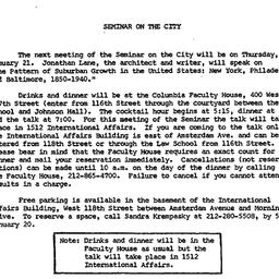 Announcements, 1982-01-21. ...