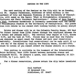 Announcements, 1982-04-20. ...