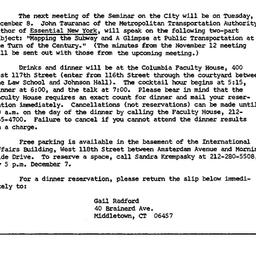 Announcements, 1981-12-08. ...