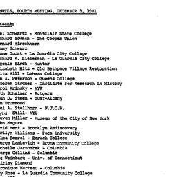 Minutes, 1981-12-08. The Ci...