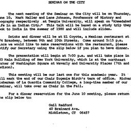 Announcements, 1981-06-10. ...