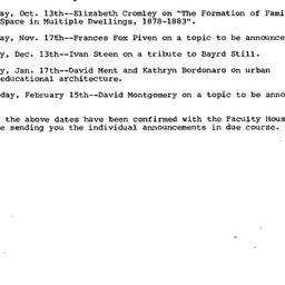 Schedules, 1983-09-22. The ...