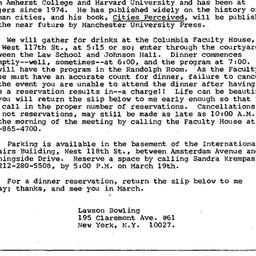 Announcements, 1984-03-20. ...