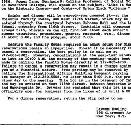 Announcements, 1986-09-24. ...