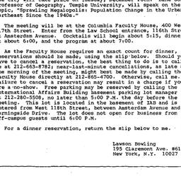 Announcements, 1986-12-16. ...