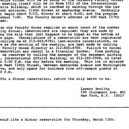 Announcements, 1986-03-12. ...